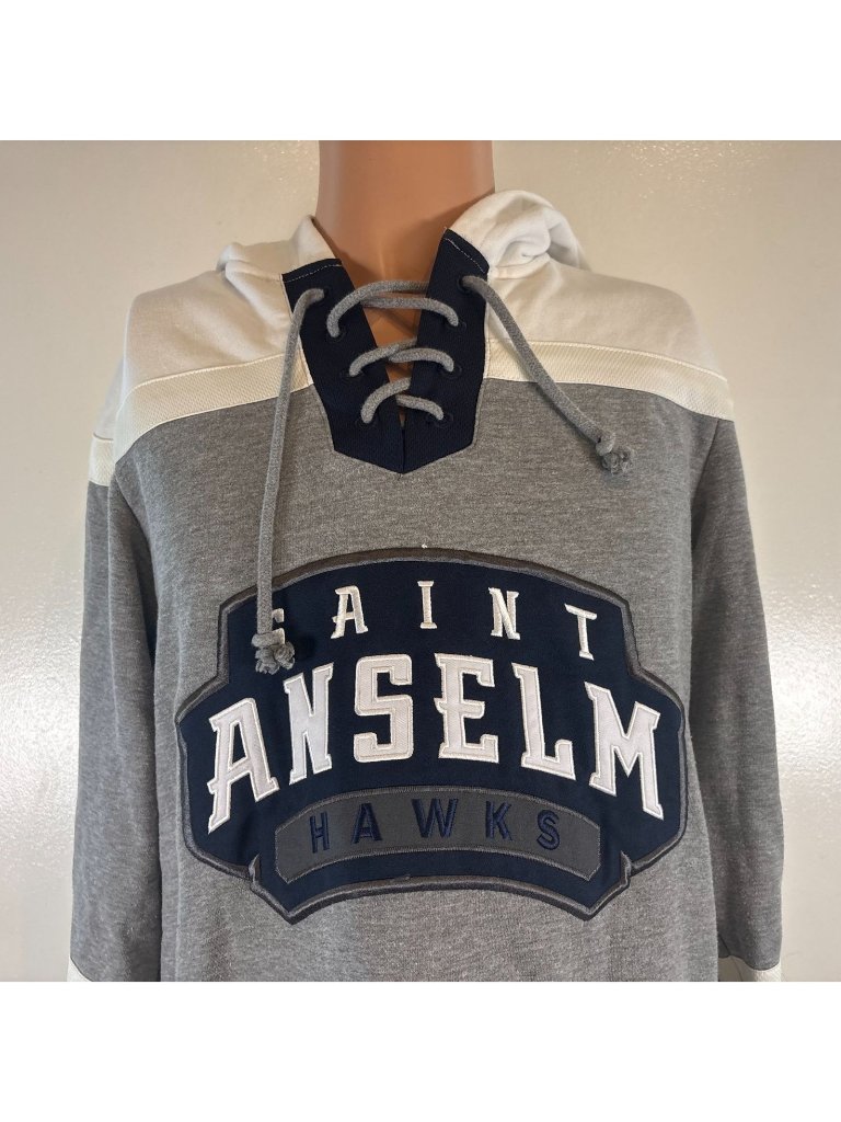 Champion Saint Anselm Hawks Lacer Hoodie Mens S Ncaa College Hockey Sweatshirt